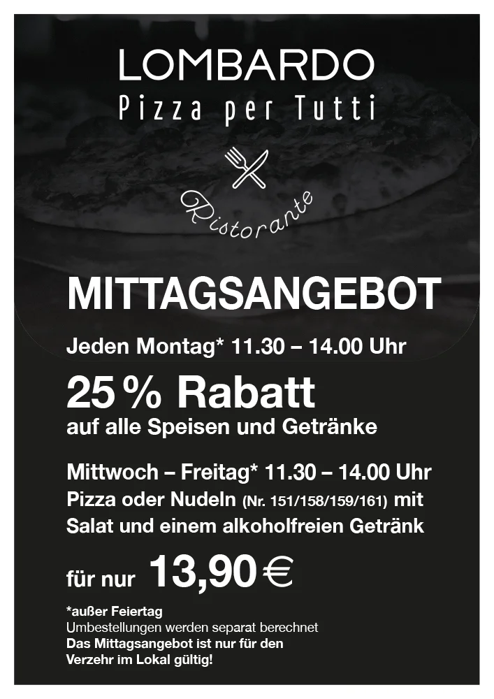 Mittagsangebot